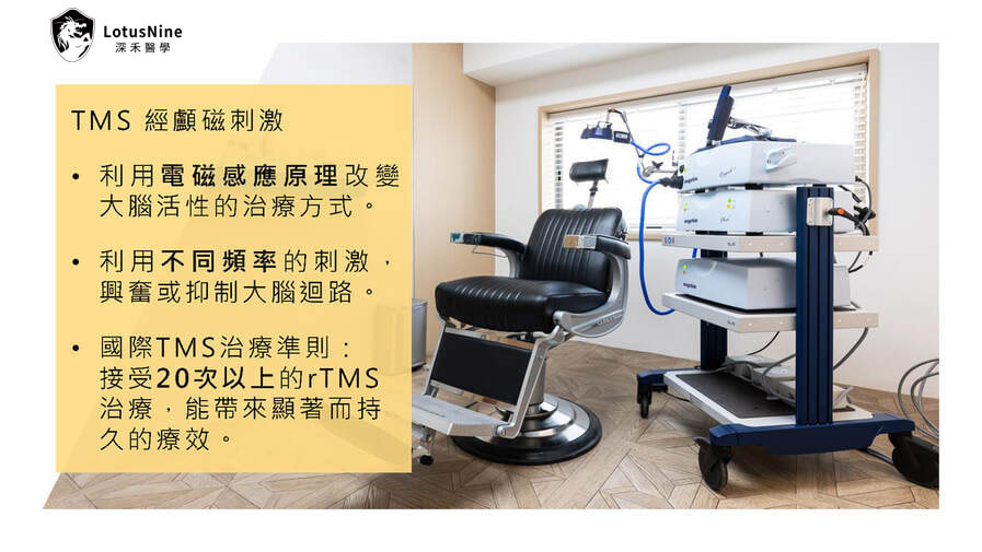 TMS 經顱磁刺激原理說明圖